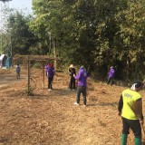 เทศบาลตำบลแม่อายร่วมกับประชาชนบ้านโห้งหลวง ร่วมกันพัฒนาฝายกลางบ้าน หมู่ที่ 7 ตำบลแม่อาย