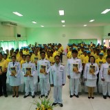 พิธีรับพระราชทานพระบรมฉายาลักษณ์ พระบาทสมเด็จพระเจ้าอยู่หัวและสมเด็จพระนางเจ้าฯ พระบรมราชินี