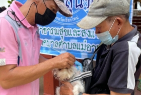 เทศบาลตำบลแม่อาย จัดโครงการ สัตว์ปลอดโรค คนปลอดภัย จากโรคพิษสุนัขบ้า ประจำปี 2564